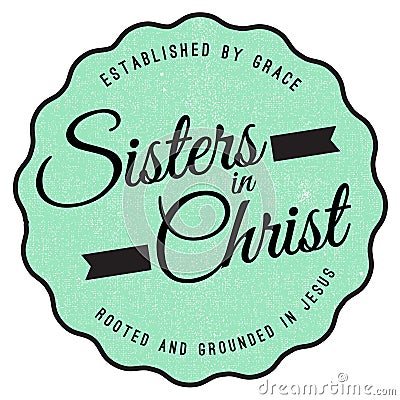 Sisters in Christ Emblem Stock Photo