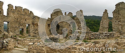 Site of the Castle of usson ,france Stock Photo