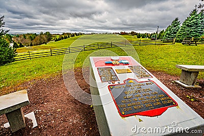 Site of the historic woodstock music celebration Editorial Stock Photo