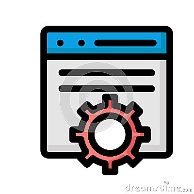 Site maintenance Isolated Vector icon which can easily modify or edit Vector Illustration