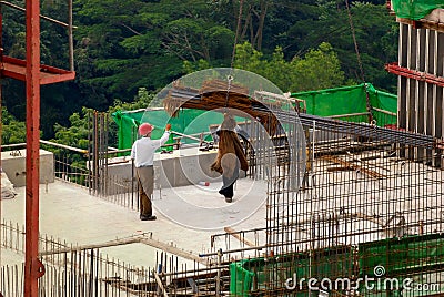 Site manager Stock Photo