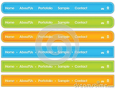 Site menu Stock Photo