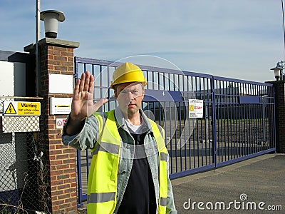 Site security Stock Photo