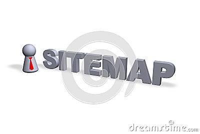 Sitemap Stock Photo