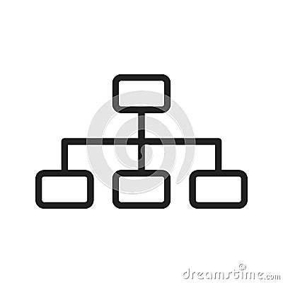 Sitemap icon vector image. Suitable for mobile apps, web apps and print media. Vector Illustration
