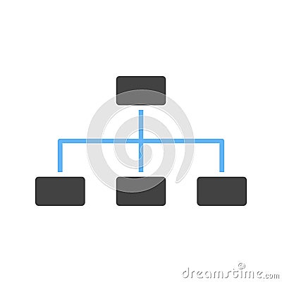 Sitemap icon vector image. Vector Illustration