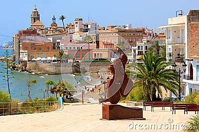 Sitges, Barcelona , Spain Editorial Stock Photo