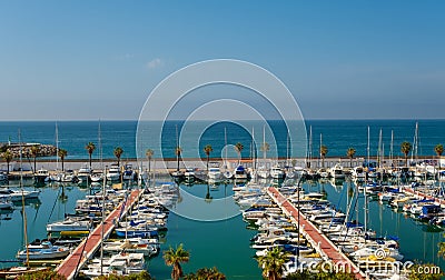 Port of Sitges, Spain Editorial Stock Photo