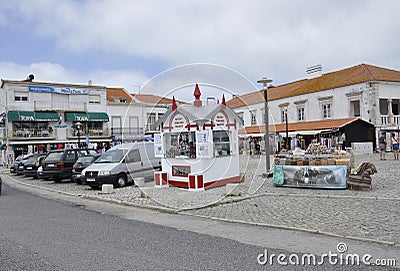 Nazare, 20th July: Sitio da Nazare Square from Nazare Resort in Portugal Editorial Stock Photo