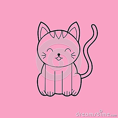 Sitting Cat. Cat Vector. Sitting Cat Meme. Sitting Cat Drawing. Sitting Cat Cartoon. Sitting Cat Toy. Sitting Cat Pictures. Vector Illustration