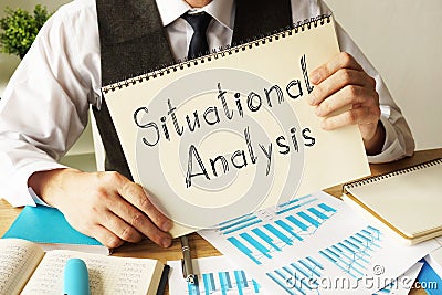 Situational Analysis is shown on the business photo using the text Stock Photo