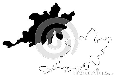 Sivas City Republic of Turkey map vector illustration, scribble sketch City of Sivas map Vector Illustration