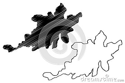 Sivas City Republic of Turkey map vector illustration, scribble sketch City of Sivas map Vector Illustration