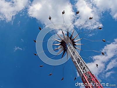 Six Flags Adventure amusement park in Mexico City. Editorial Stock Photo