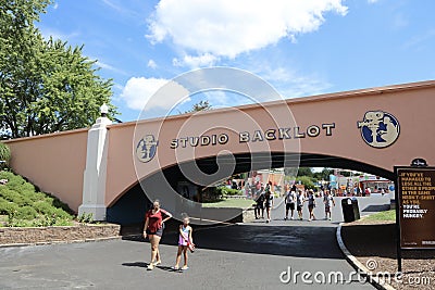 Six Flags, Studio Backlot Editorial Stock Photo