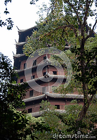 Six Harmonies Pagoda, Hangzhou in China Stock Photo