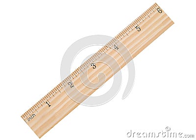 A six inch ruler Stock Photo