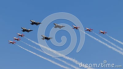 Fighter Jets Formation Turkish Air Force Editorial Stock Photo