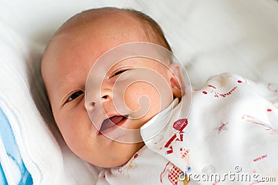 Six week baby Stock Photo