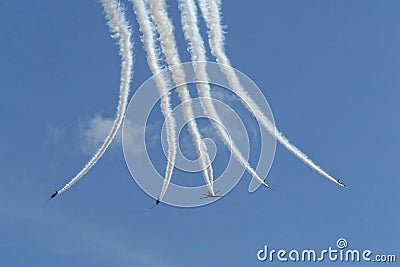 Propeller fighter planes Stock Photo