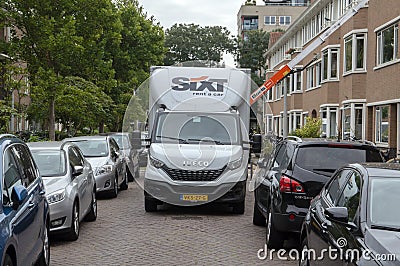 SIXT Rental Truck At Amsterdam The Netherlands 24-9-2021 Editorial Stock Photo