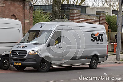 Sixt Rental Van At Amsterdam The Netherlands 8-2-2022 Editorial Stock Photo