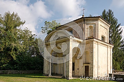 Sixth Chapel at Sacro Monte di Varese. Italy Stock Photo