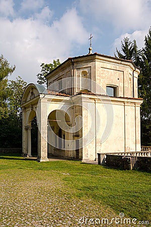 Sixth Chapel at Sacro Monte di Varese. Italy Stock Photo