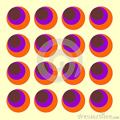 Sixties circles Vector Vector Illustration