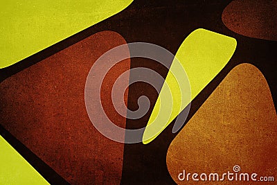 Sixties or Seventies Decoration Background Stock Photo