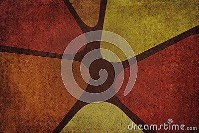 Sixties or Seventies Decoration Background Stock Photo