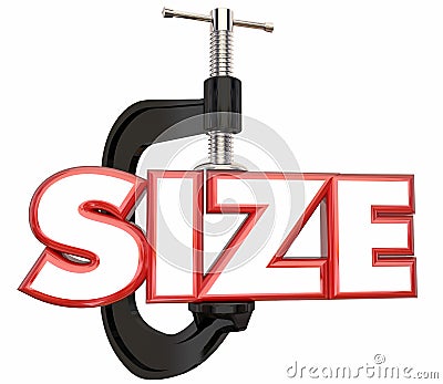 Size Clamp Vice Word Holding Down Growth Reduction Stock Photo