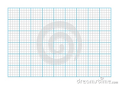 A9 size graph paper Vector Illustration