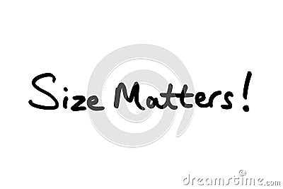 Size Matters Stock Photo