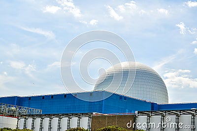 Sizewell nuclear power stations in UK Stock Photo