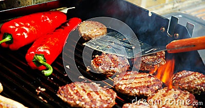 Sizzling summer barbecue Stock Photo