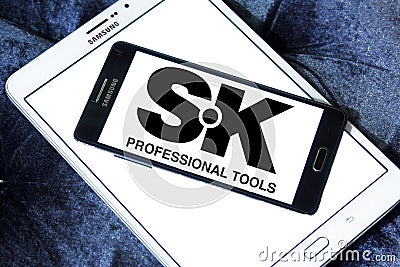 SK professional Hand Tools company logo Editorial Stock Photo