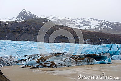 Skaftafellsjokull glacier Stock Photo