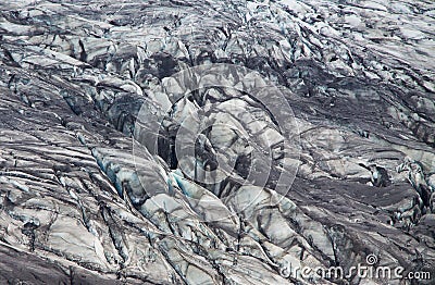 Skaftafellsjokull glacier moraine, Skaftafell National Park, Iceland Stock Photo