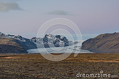 Skaftafellsjokull Glacier in south Iceland Stock Photo