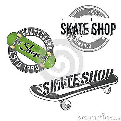 Skate logos Vector Illustration