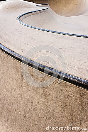 Skate park concrete bowl background Stock Photo