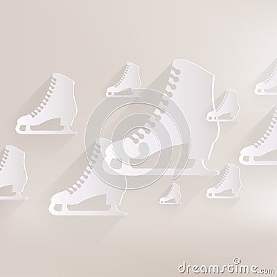 Skate web icon Vector Illustration