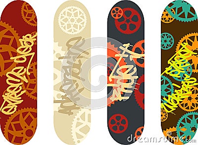Skateboard design Vector Illustration