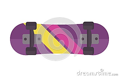 Skateboard icon extreme sport sign vector illustration. Vector Illustration