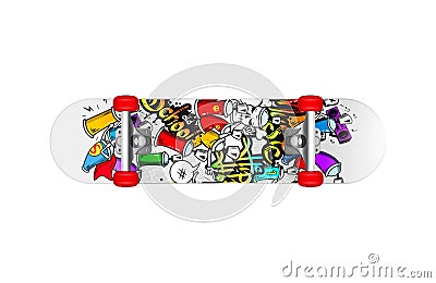 Skateboard Realistic Illustration Vector Illustration