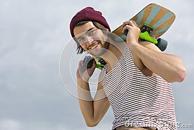 Skateboarder Portrait Stock Photo