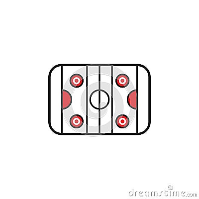 A skating rink illustration.. Vector illustration decorative design Vector Illustration