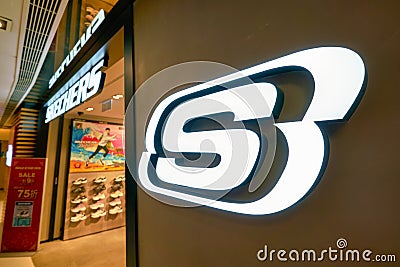 Skechers sign Editorial Stock Photo