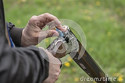 Skeet Shooting Stock Photo